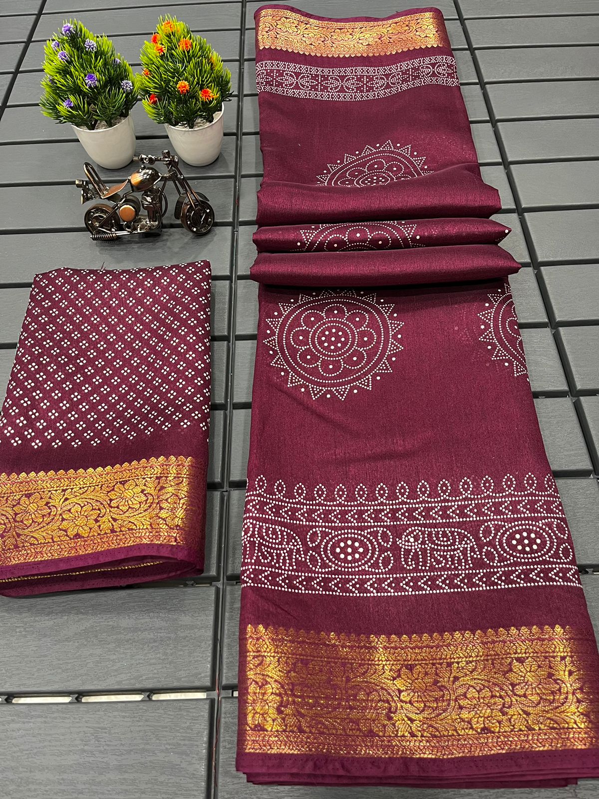 Gola By Wow Tussar Silk Printed Sarees Catalog